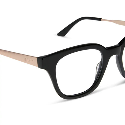 BRIDGET - BLACK + GOLD + BLUE LIGHT GLASSES
