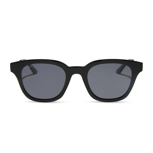 BRIDGET - BLACK + GREY + POLARIZED SUNGLASSES