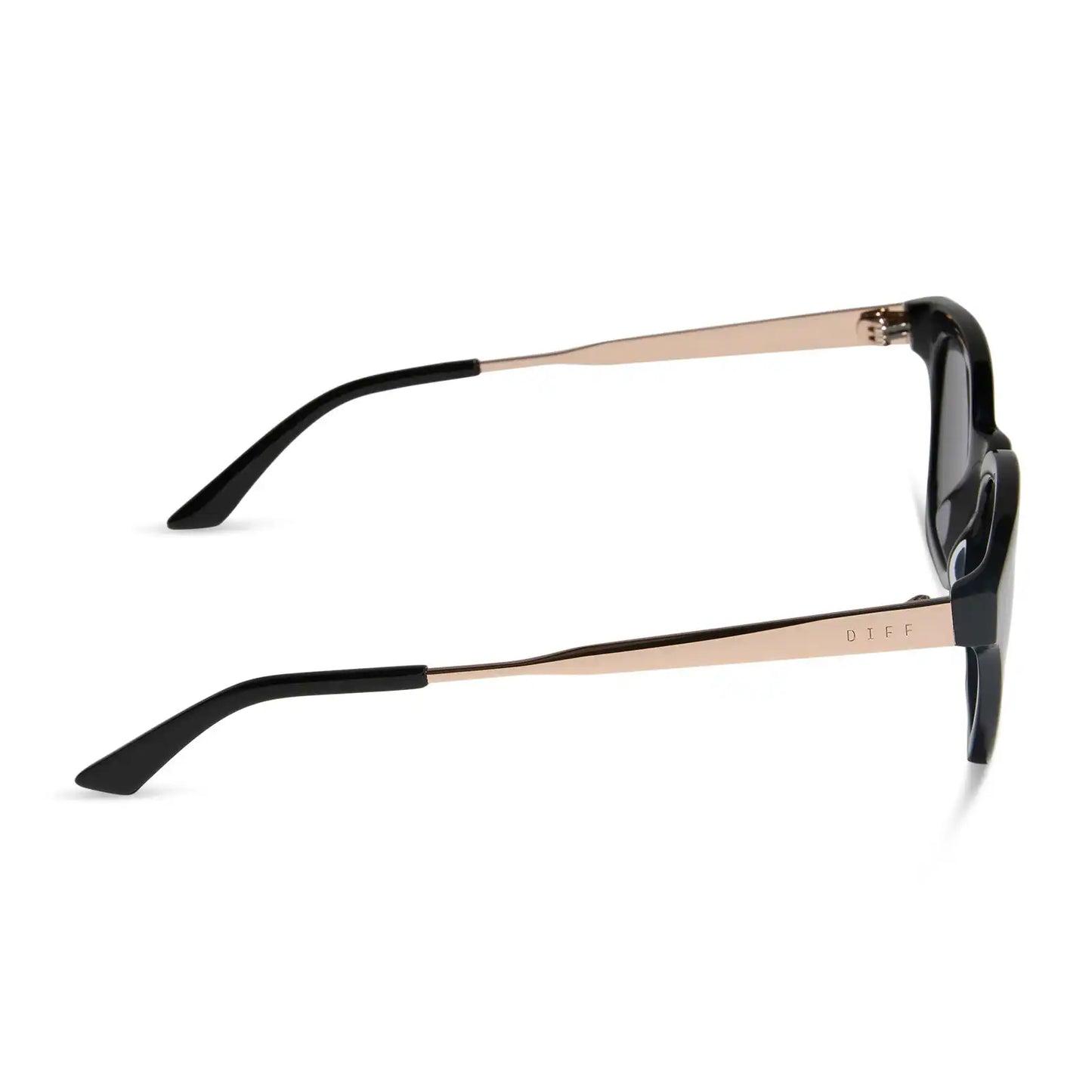 BRIDGET - BLACK + GREY + POLARIZED SUNGLASSES