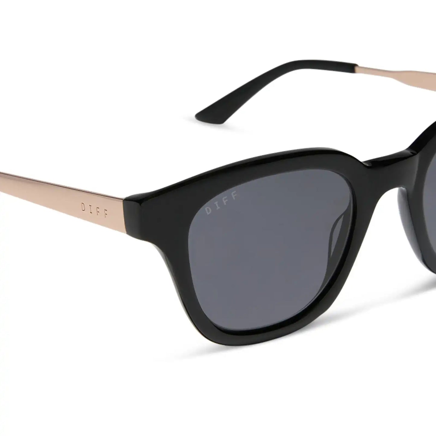 BRIDGET - BLACK + GREY + POLARIZED SUNGLASSES