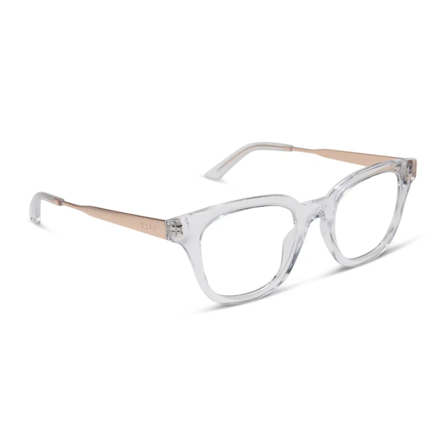 BRIDGET - CLEAR + GOLD + GLASSES