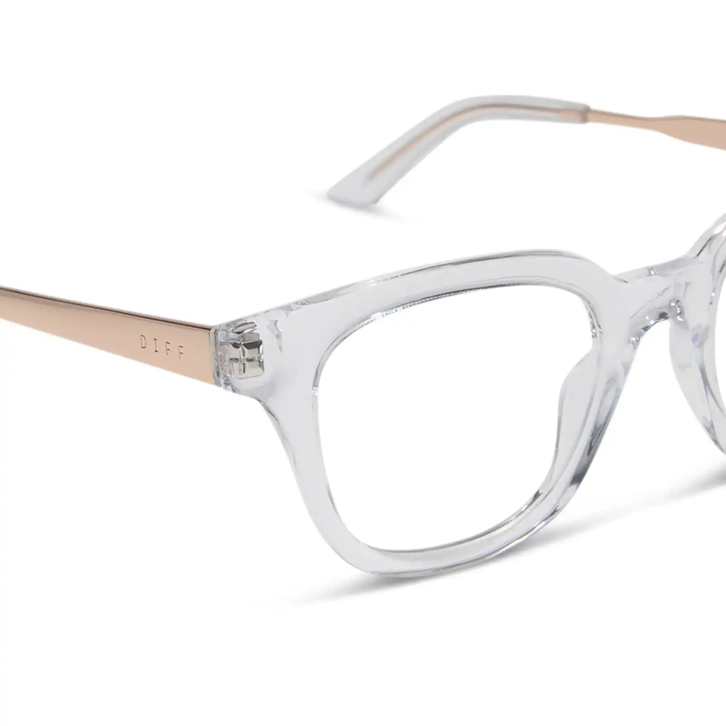 BRIDGET - CLEAR + GOLD + GLASSES