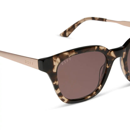 BRIDGET - ESPRESSO TORTOISE + BROWN + POLARIZED SUNGLASSES