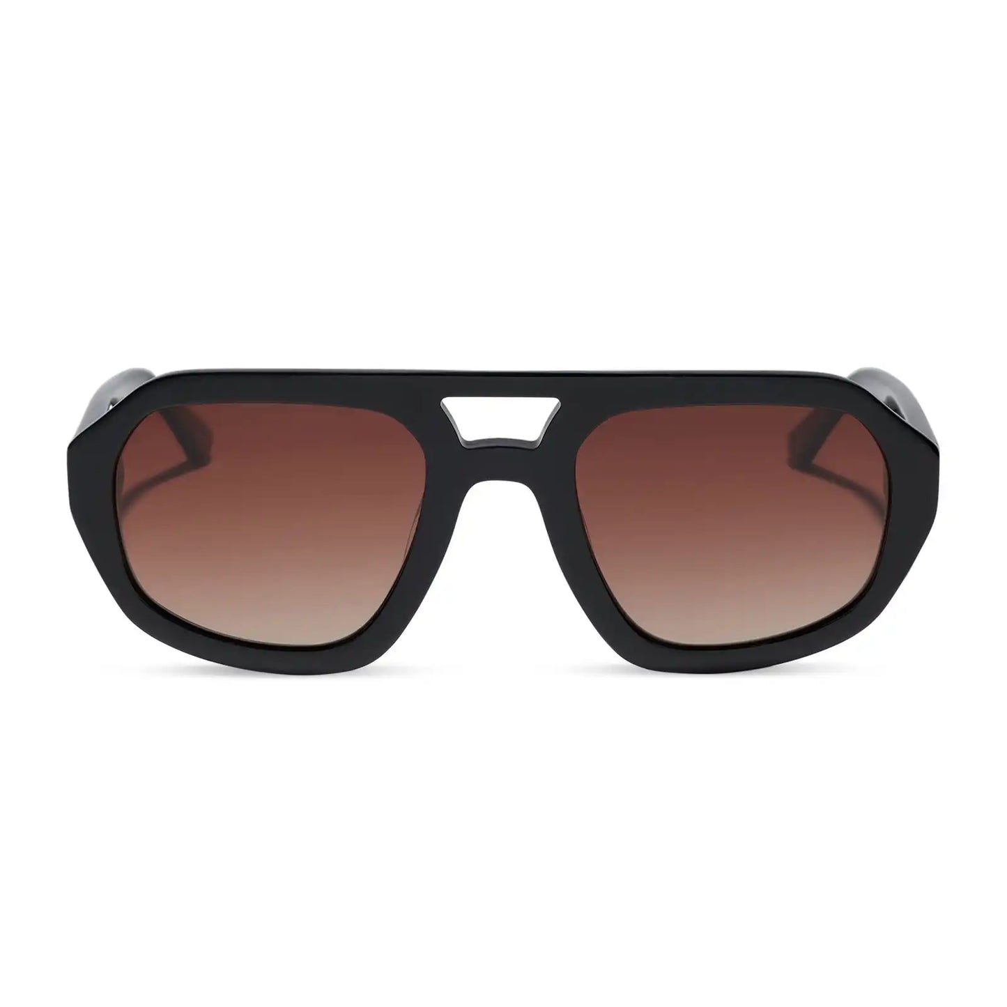 COLLINS - BLACK + BROWN GRADIENT + POLARIZED SUNGLASSES