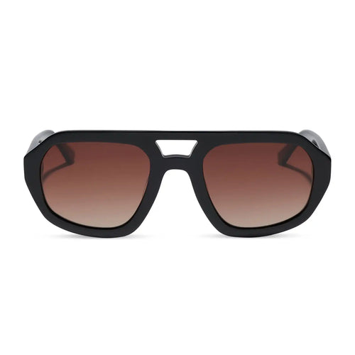 COLLINS - BLACK + BROWN GRADIENT + POLARIZED SUNGLASSES