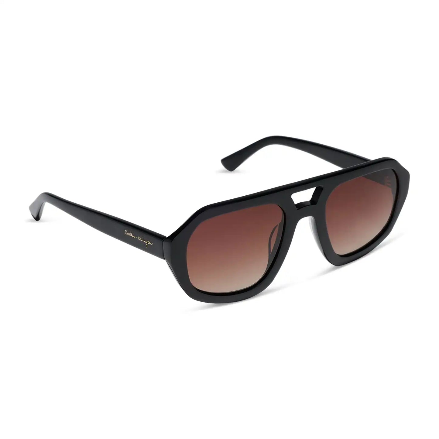 COLLINS - BLACK + BROWN GRADIENT + POLARIZED SUNGLASSES