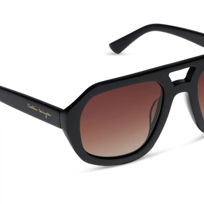 COLLINS - BLACK + BROWN GRADIENT + POLARIZED SUNGLASSES