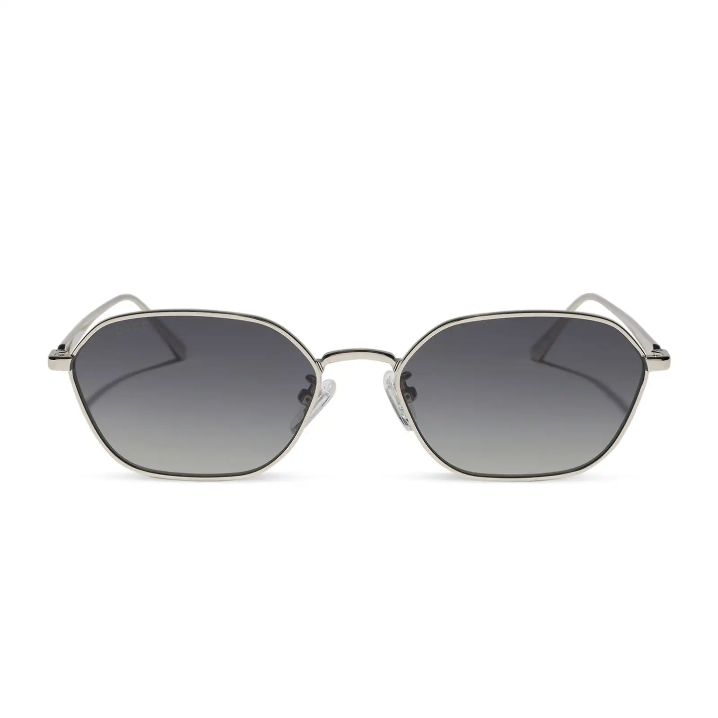 KENNEDY - SILVER + GREY GRADIENT + POLARIZED SUNGLASSES