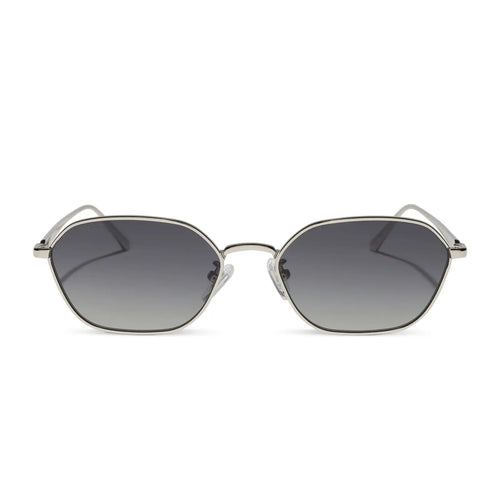 KENNEDY - SILVER + GREY GRADIENT + POLARIZED SUNGLASSES