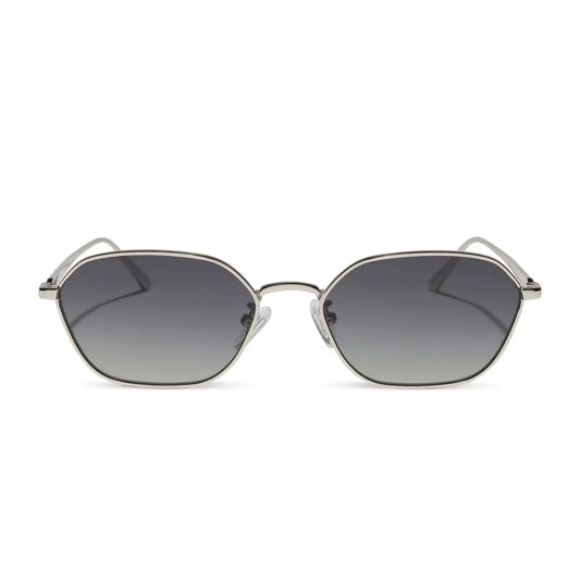 KENNEDY - SILVER + GREY GRADIENT + POLARIZED SUNGLASSES