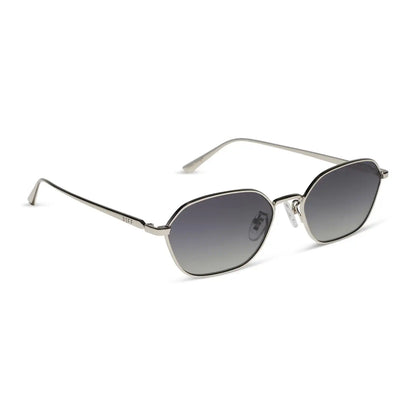 KENNEDY - SILVER + GREY GRADIENT + POLARIZED SUNGLASSES
