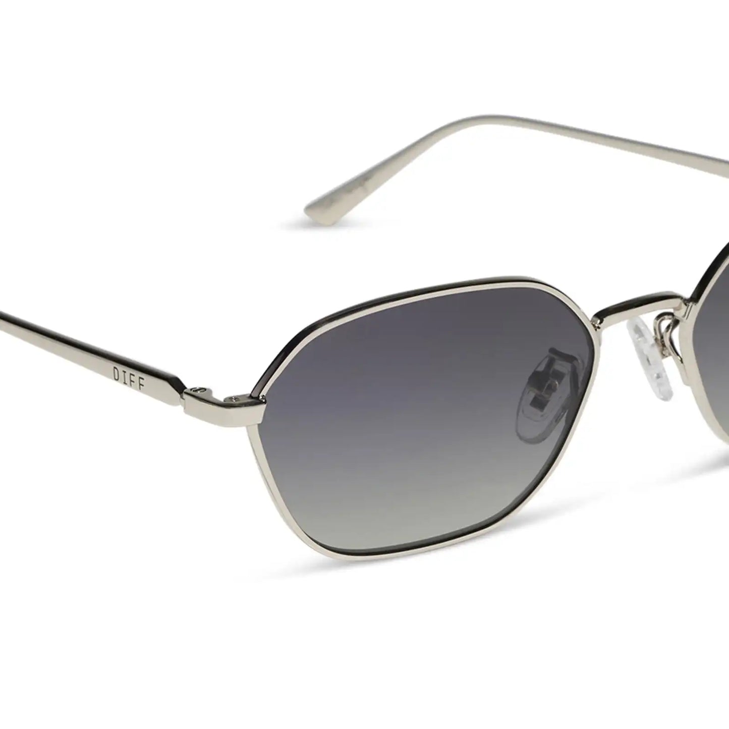 KENNEDY - SILVER + GREY GRADIENT + POLARIZED SUNGLASSES