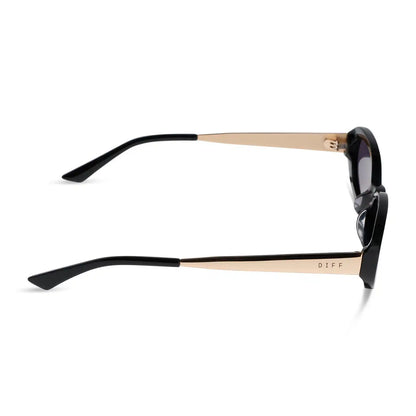 NANCY - BLACK + GREY + POLARIZED SUNGLASSES