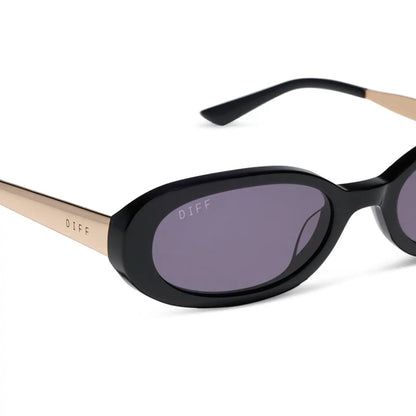 NANCY - BLACK + GREY + POLARIZED SUNGLASSES