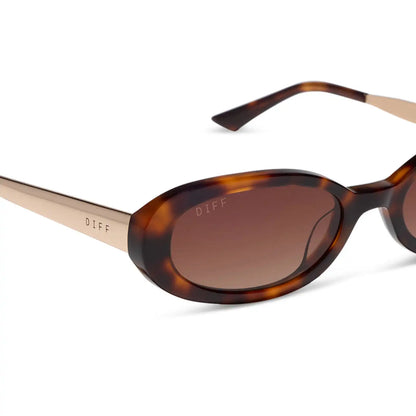 NANCY - SPOTTED TORTOISE + BROWN GRADIENT + POLARIZED SUNGLASSES