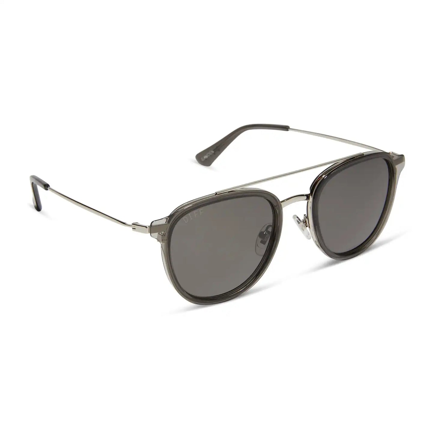 CAMDEN - BLACK SMOKE CRYSTAL + GREY + POLARIZED SUNGLASSES