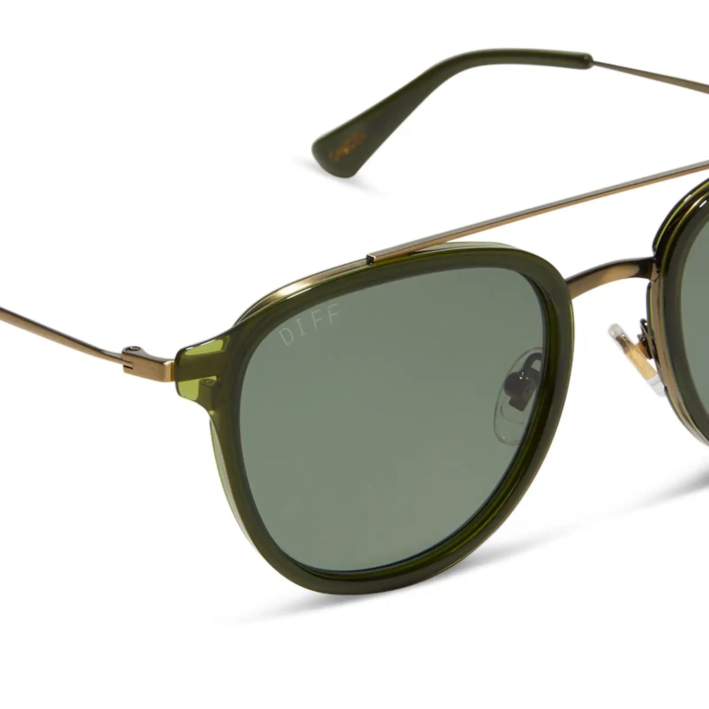 CAMDEN - DARK OLIVE CRYSTAL + G15 + POLARIZED SUNGLASSES