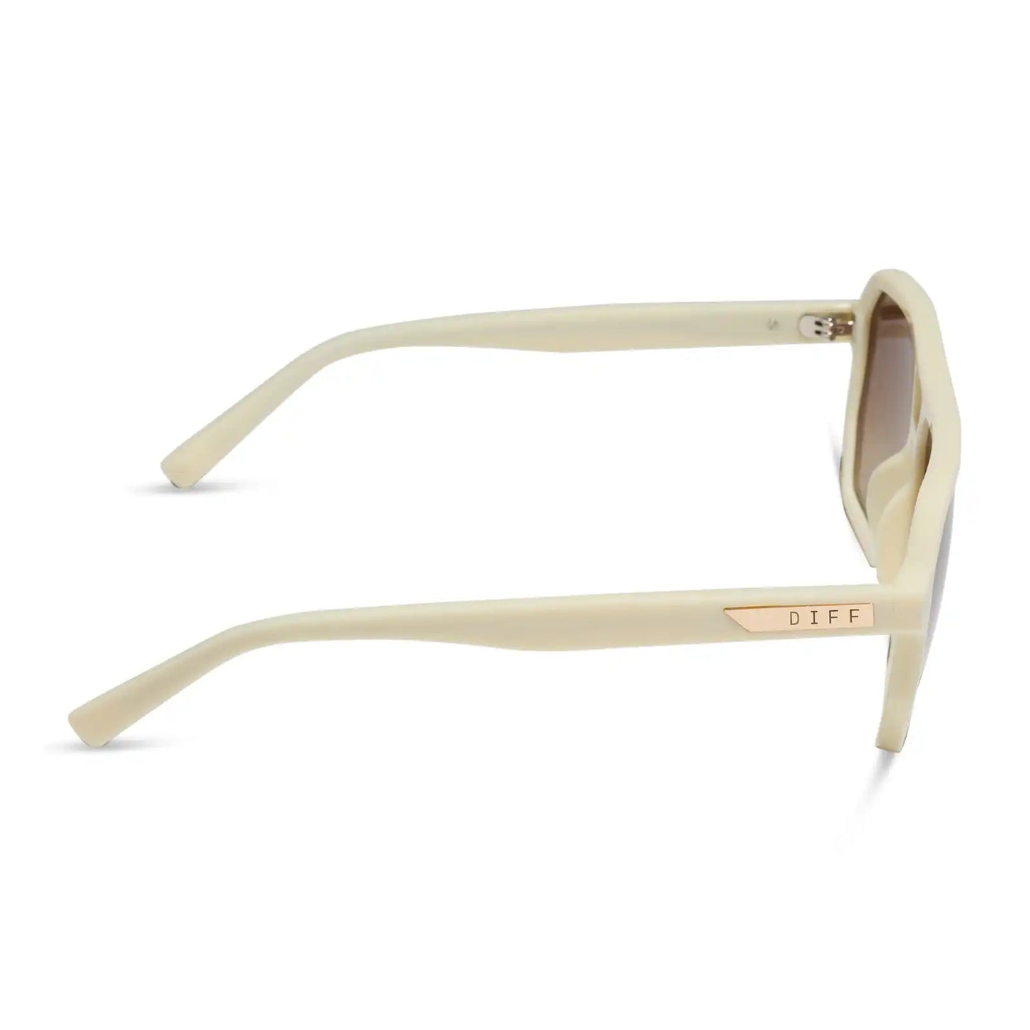 CAMERON - COURTSIDE IVORY + BROWN GRADIENT + POLARIZED SUNGLASSES