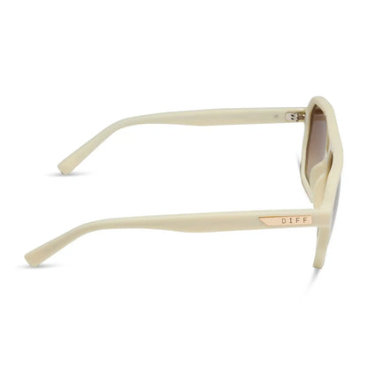 CAMERON - COURTSIDE IVORY + BROWN GRADIENT + POLARIZED SUNGLASSES