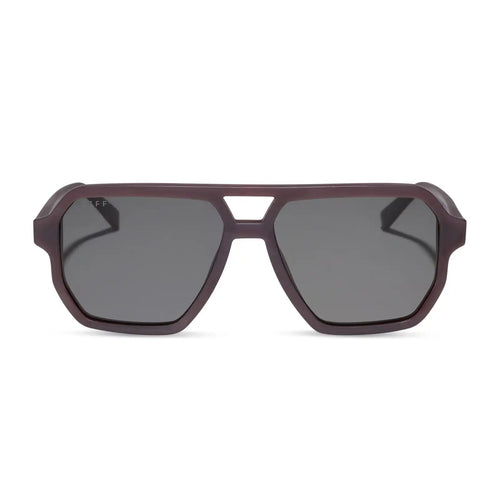 CAMERON - MATTE COCOA + GREY + POLARIZED + SUNGLASSES
