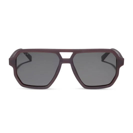 CAMERON - MATTE COCOA + GREY + POLARIZED + SUNGLASSES