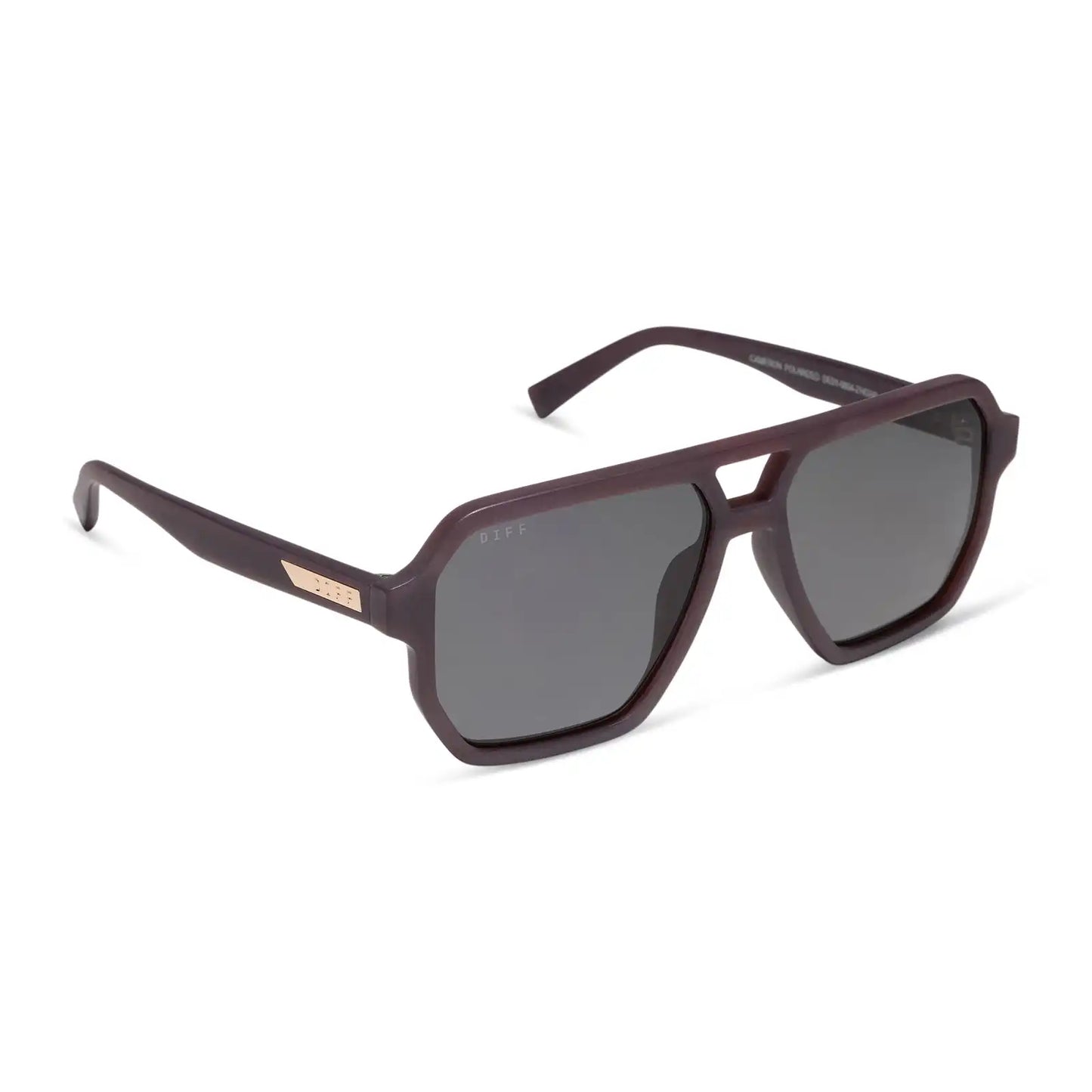 CAMERON - MATTE COCOA + GREY + POLARIZED + SUNGLASSES