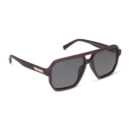 CAMERON - MATTE COCOA + GREY + POLARIZED + SUNGLASSES