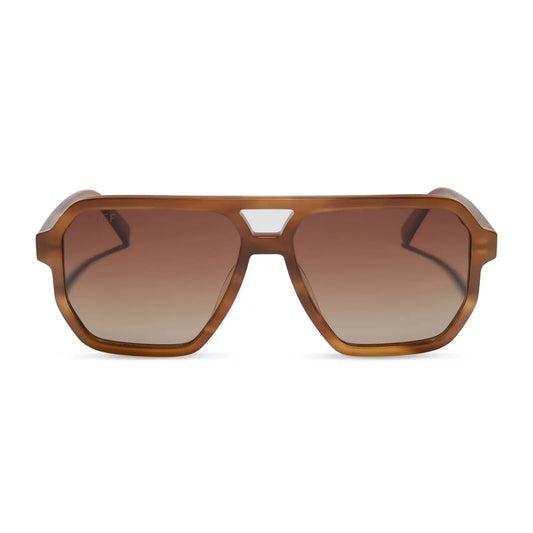 CAMERON - TAWNY TORTOISE + BROWN GRADIENT + POLARIZED SUNGLASSES