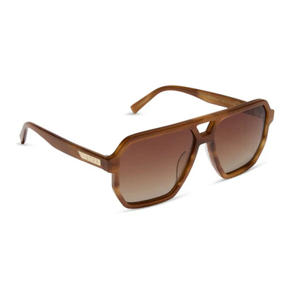 CAMERON - TAWNY TORTOISE + BROWN GRADIENT + POLARIZED SUNGLASSES
