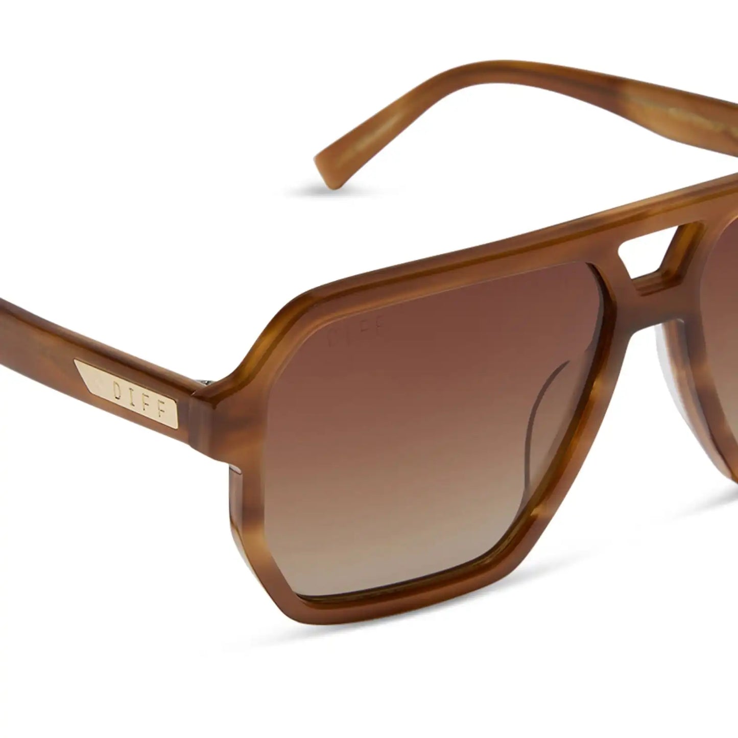 CAMERON - TAWNY TORTOISE + BROWN GRADIENT + POLARIZED SUNGLASSES