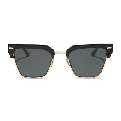 CAPRI - BLACK + GREY + POLARIZED SUNGLASSES