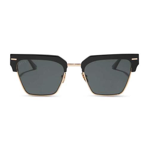 CAPRI - BLACK + GREY + POLARIZED SUNGLASSES