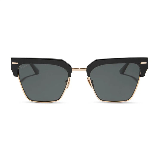 CAPRI - BLACK + GREY + POLARIZED SUNGLASSES