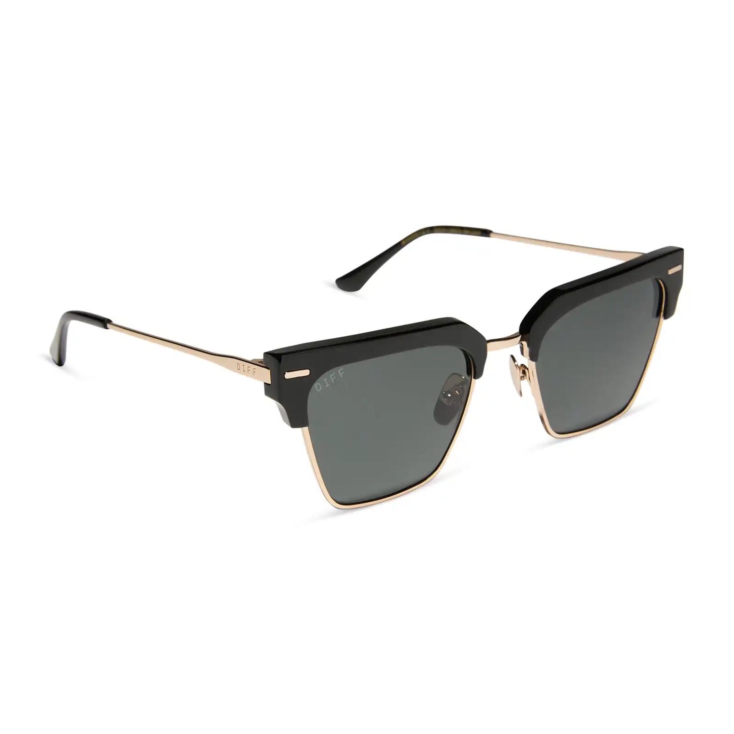 CAPRI - BLACK + GREY + POLARIZED SUNGLASSES