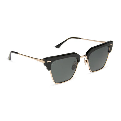 CAPRI - BLACK + GREY + POLARIZED SUNGLASSES