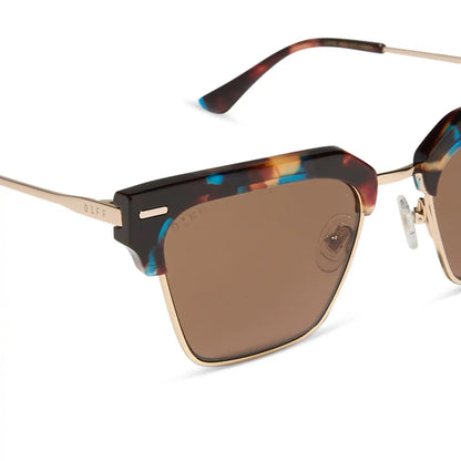 CAPRI - CONFETTI TORTOISE + BROWN SUNGLASSES