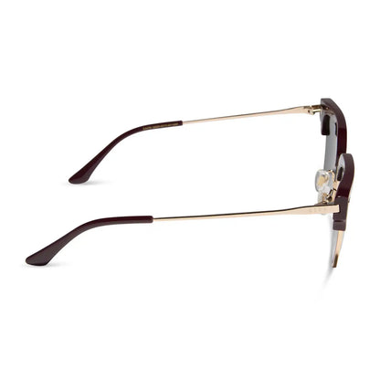CAPRI - DARK CHERRY LACQUER + GREY + POLARIZED SUNGLASSES