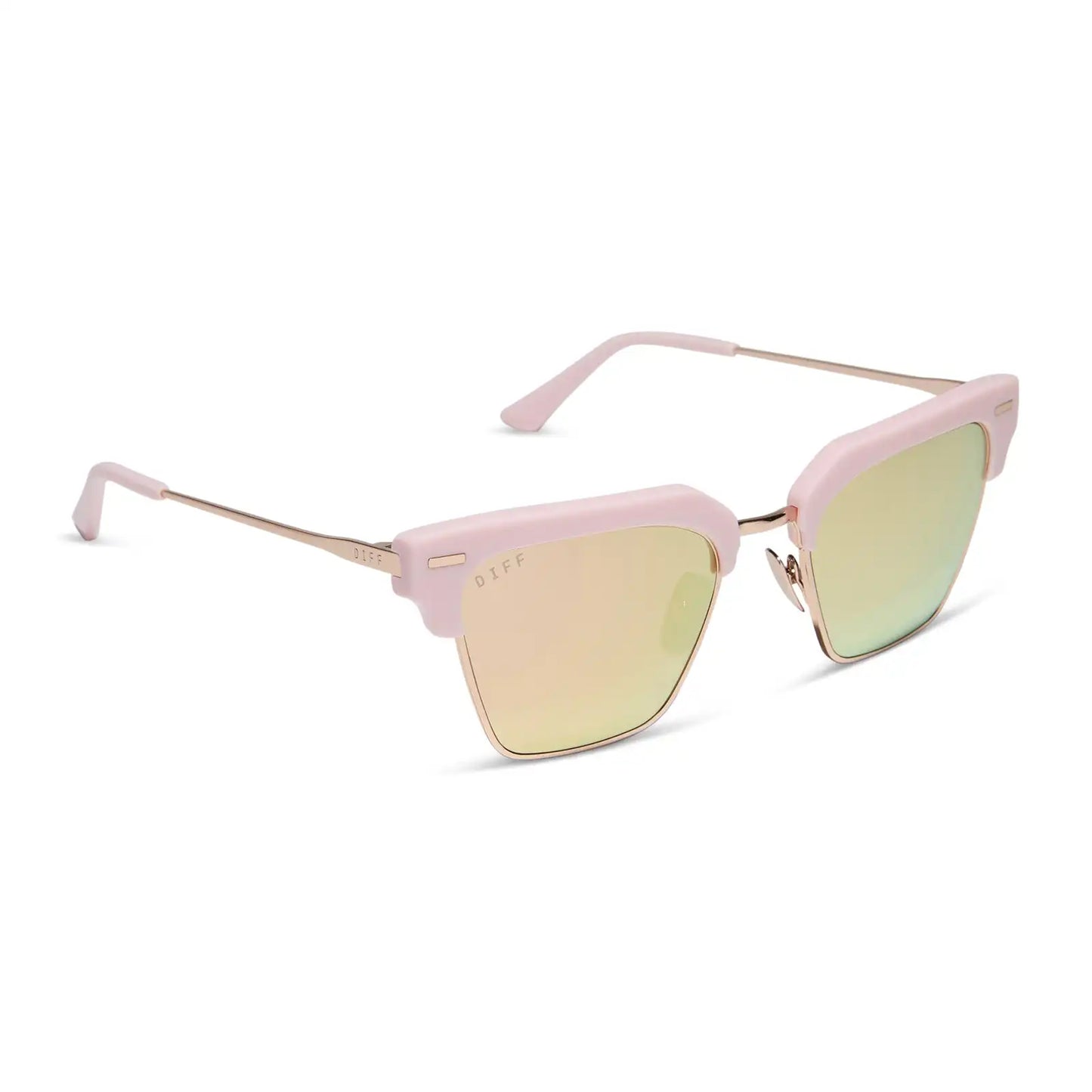 CAPRI - POWDER PINK + CHAMPAGNE + BROWN GRADIENT SUNGLASSES