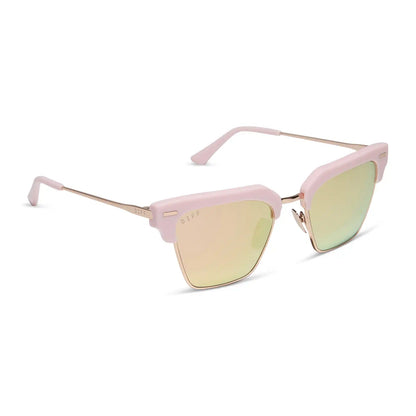 CAPRI - POWDER PINK + CHAMPAGNE + BROWN GRADIENT SUNGLASSES