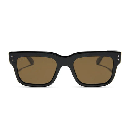 CASH - BLACK + BROWN + POLARIZED SUNGLASSES