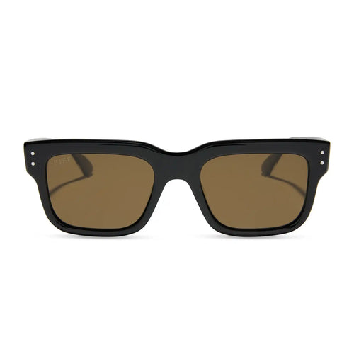 CASH - BLACK + BROWN + POLARIZED SUNGLASSES