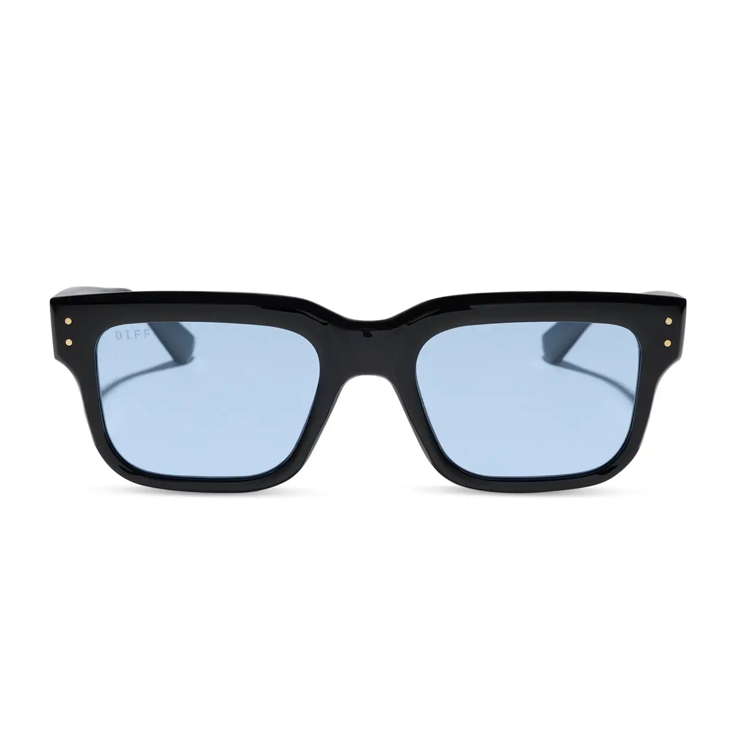 CASH - BLACK + LIGHT BLUE TINT SUNGLASSES