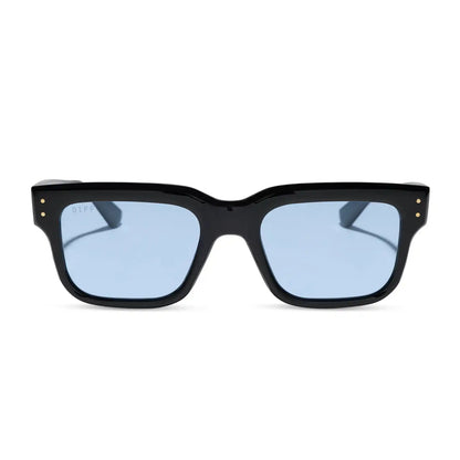 CASH - BLACK + LIGHT BLUE TINT SUNGLASSES