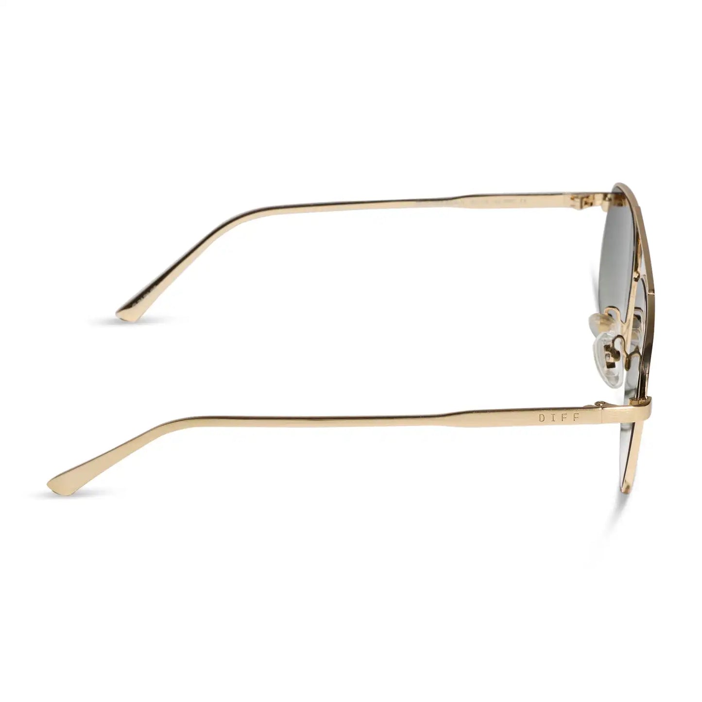 CHARLEY - BRUSHED GOLD + ALOE GREEN GRADIENT SUNGLASSES