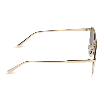 CHARLEY - GOLD + BROWN + POLARIZED SUNGLASSES