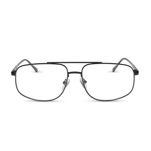 CHARLEY - SHINY BLACK + GLASSES