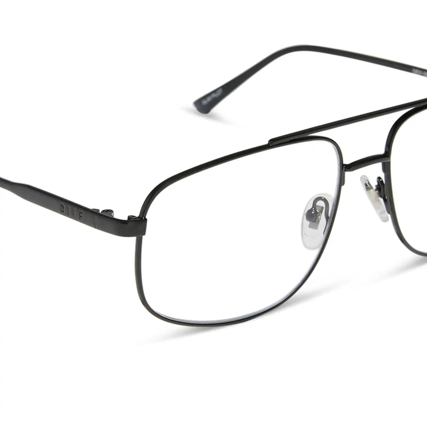 CHARLEY - SHINY BLACK + GLASSES