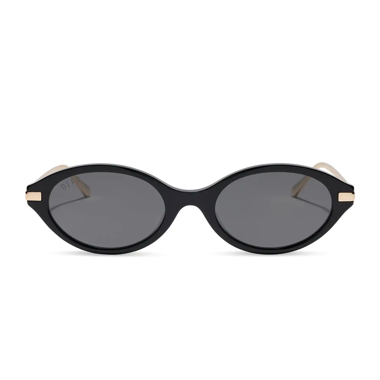 CLAUDINE - BLACK + GREY + POLARIZED + SUNGLASSES