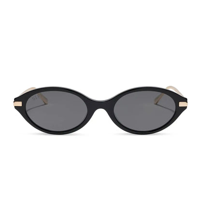 CLAUDINE - BLACK + GREY + POLARIZED + SUNGLASSES