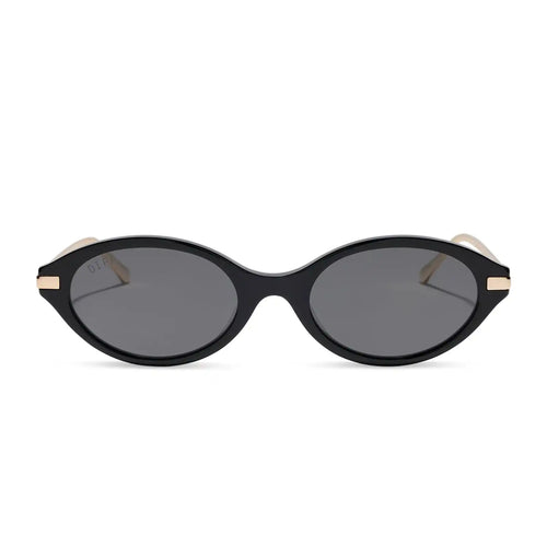 CLAUDINE - BLACK + GREY + POLARIZED + SUNGLASSES